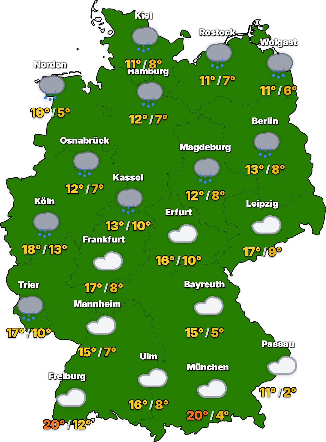 STUDIO-Deutschland-2025-11-13 Goldener November oder grauer Regentanz: Warum ist Deutschland beim Wetter zweigeteilt?