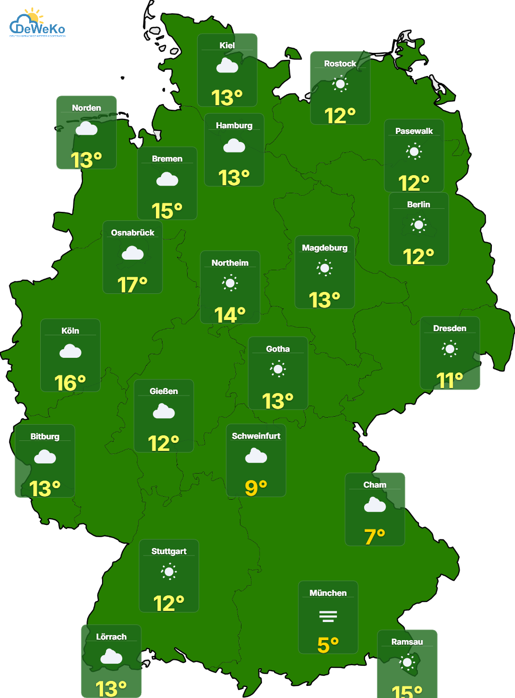 donnerstag Warum Hoch VIANELDE jetzt frühlingshafte Temperaturen bringt.