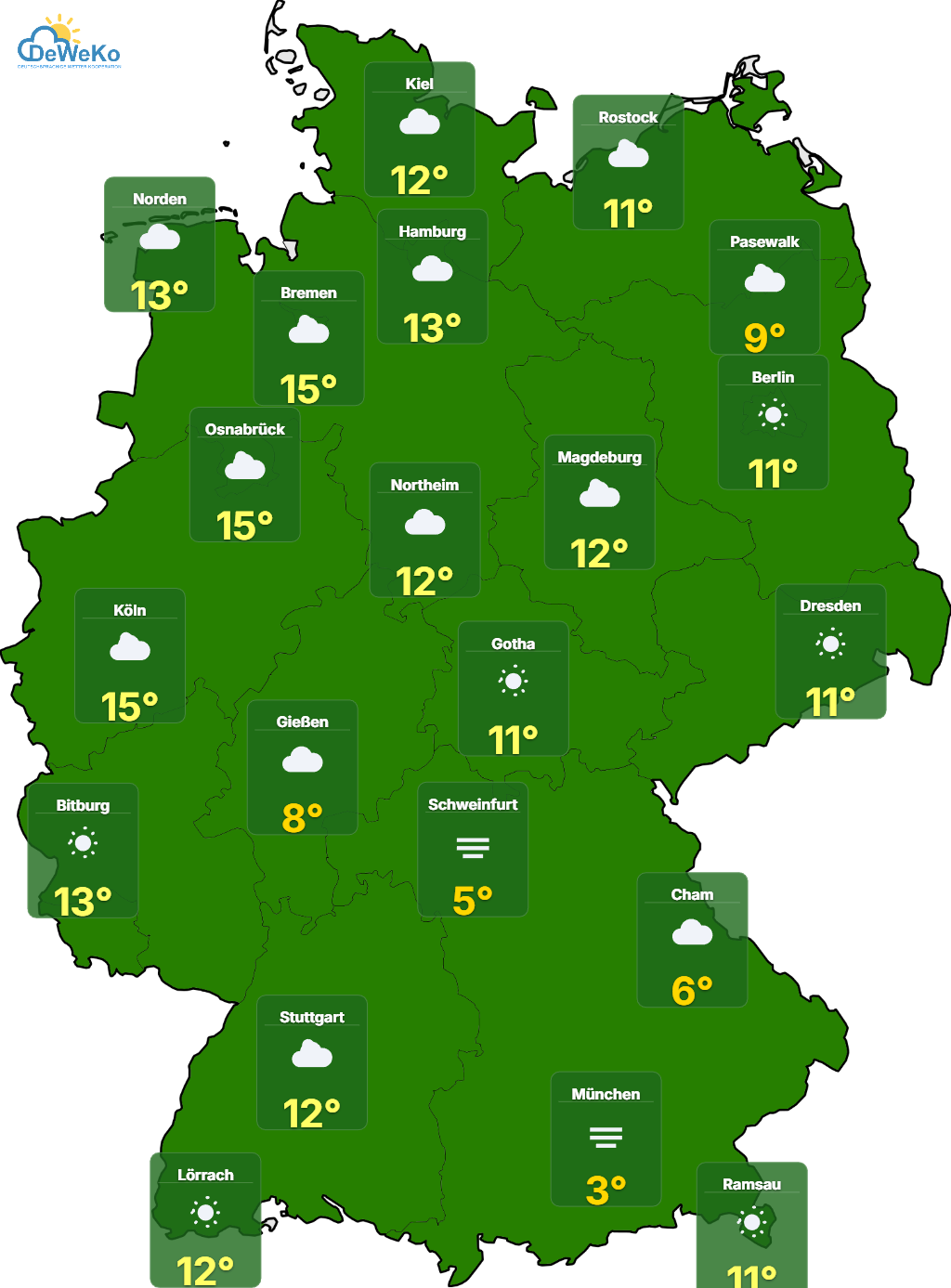 freitag Warum Hoch VIANELDE jetzt frühlingshafte Temperaturen bringt.