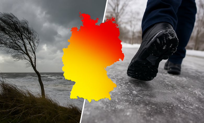 Stürmische Böen oder gefährliche Glätte – Wie zweigeteilt startet Deutschland in die Woche? 1 ChatGPT Image 2. Dez. 2025 09 49 01