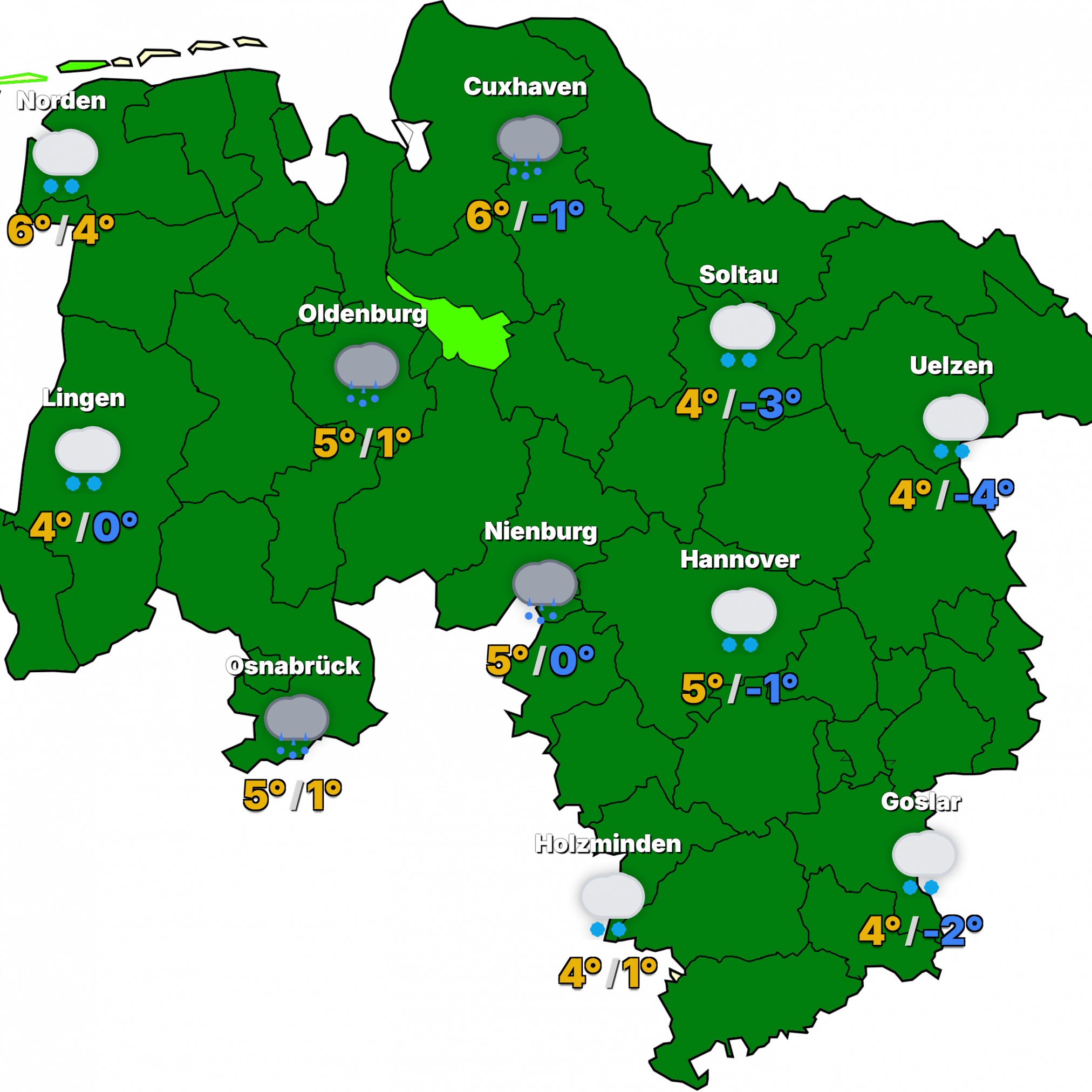 STUDIO-Niedersachsen-2025-12-27-2024x2024 Erst Regen, dann möglicherweise Schnee zum Neujahr bei uns in Niedersachsen. Ein Blick in die Glaskugel.