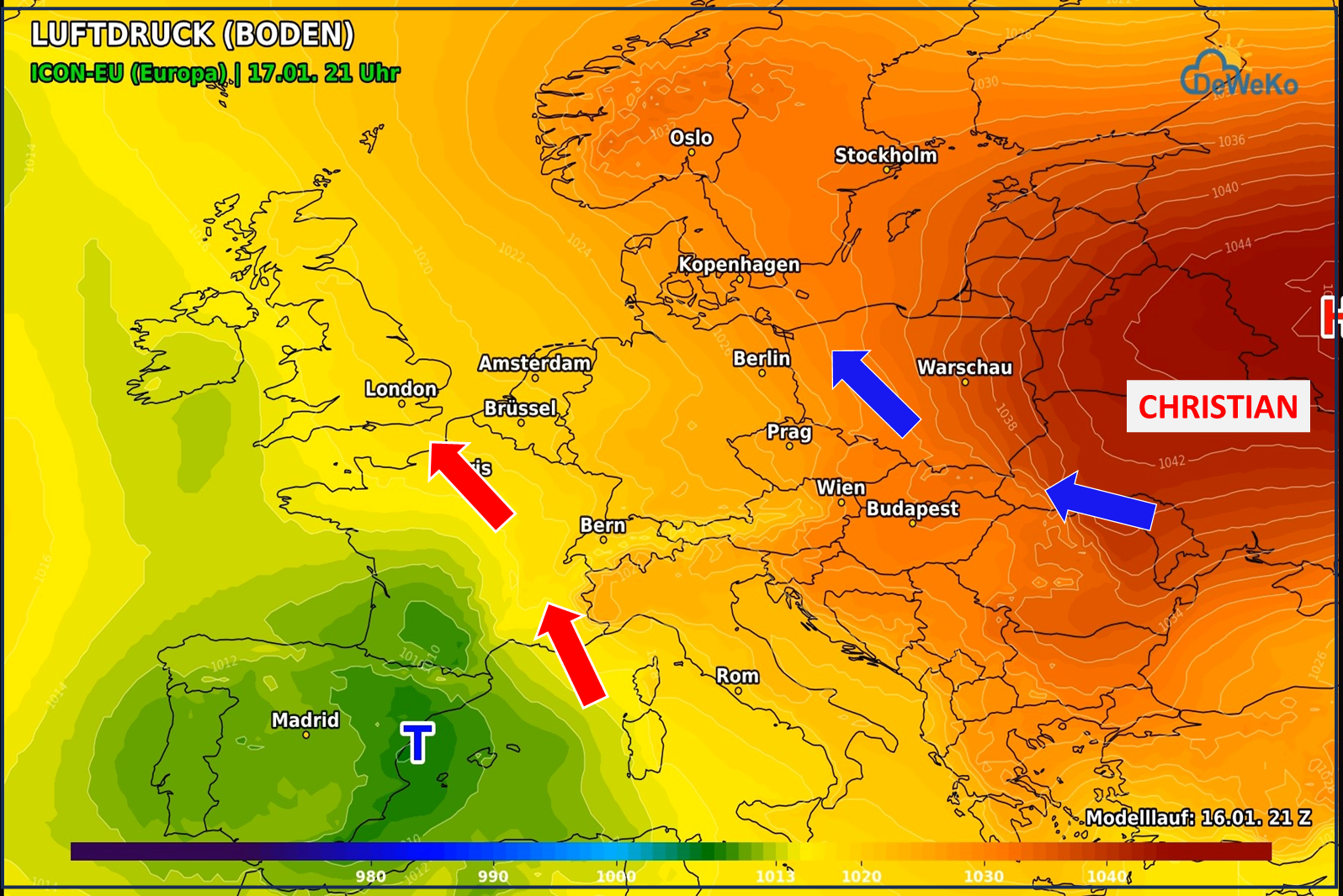 00MaskeLuftdruck1-11 Deutschlandwetter für das Wochenende: Neben Sonnenschein auch zunehmend Nebel und Hochnebel!