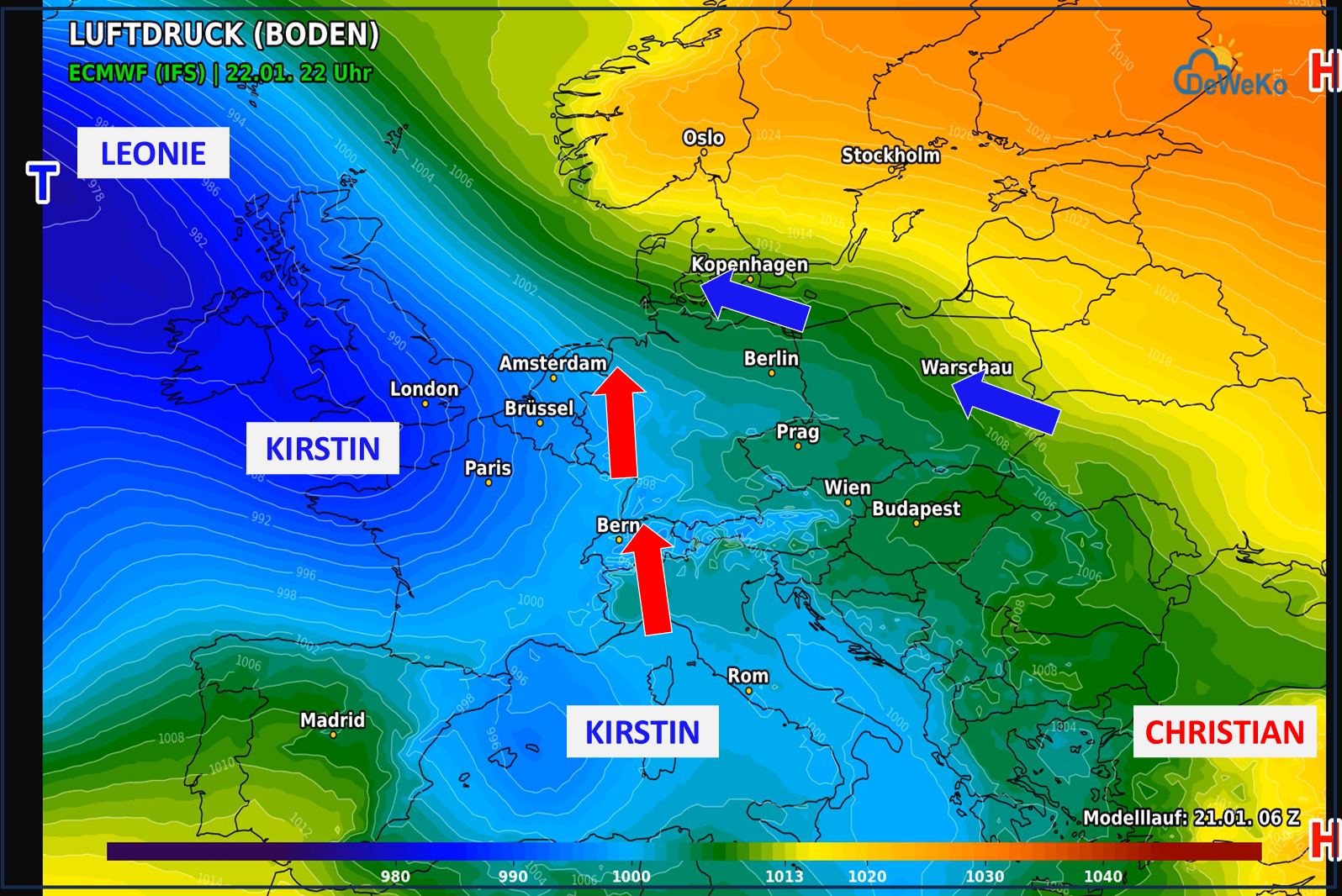 00MaskeLuftdruck1-12 Das Wetter in Deutschland präsentiert sich zweigeteilt!