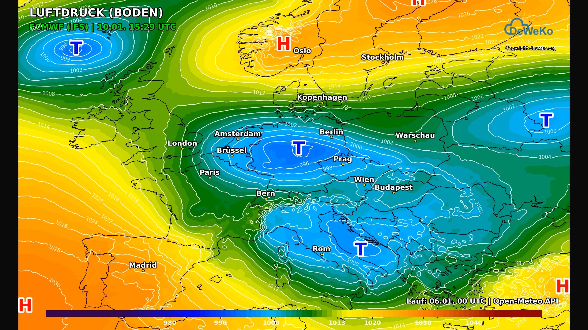 DeWeKo_ecmwf_eu_10d_pressure_F34_1767697423698 Wie ein Sturmtief die Wetterlage ab Mittwoch drastisch verändert