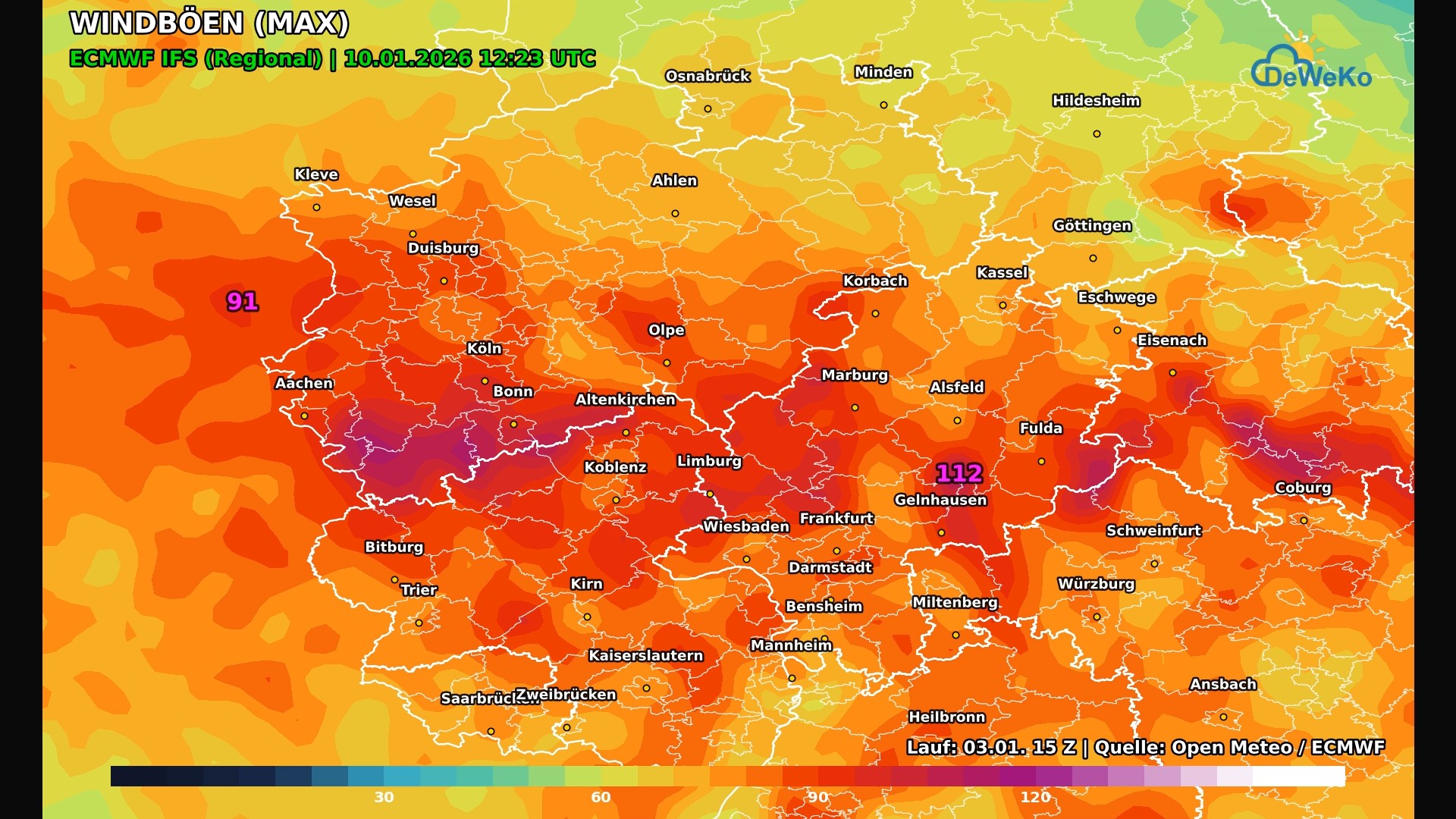 DeWeKo_ecmwf_suedwest_wind_F161_1767462313692 Kapituliert der Hochwinter am Wochenende vor einem schweren Sturmtief?