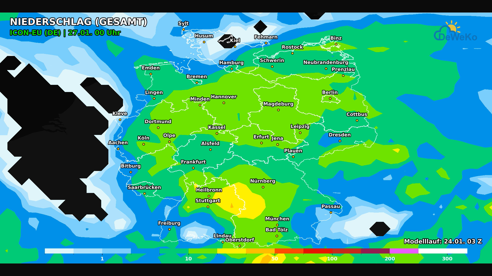 DeWeKo_icon_eu_de_view_rain_sum_F66_1769238776308 Gefährliche Glatteislage in der Mitte Deutschlands - Tief LEONIE will es mild!