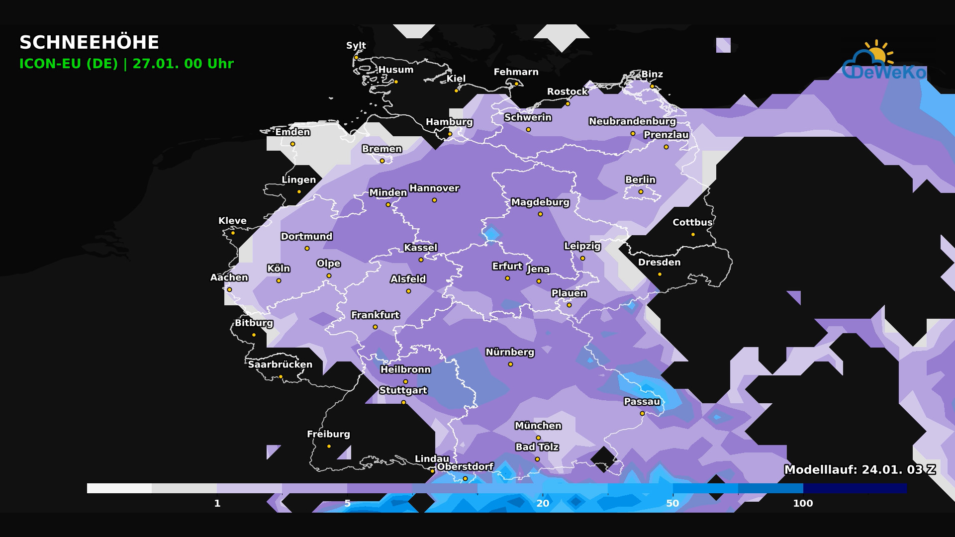 DeWeKo_icon_eu_de_view_snow_F66_1769238786205 Gefährliche Glatteislage in der Mitte Deutschlands - Tief LEONIE will es mild!