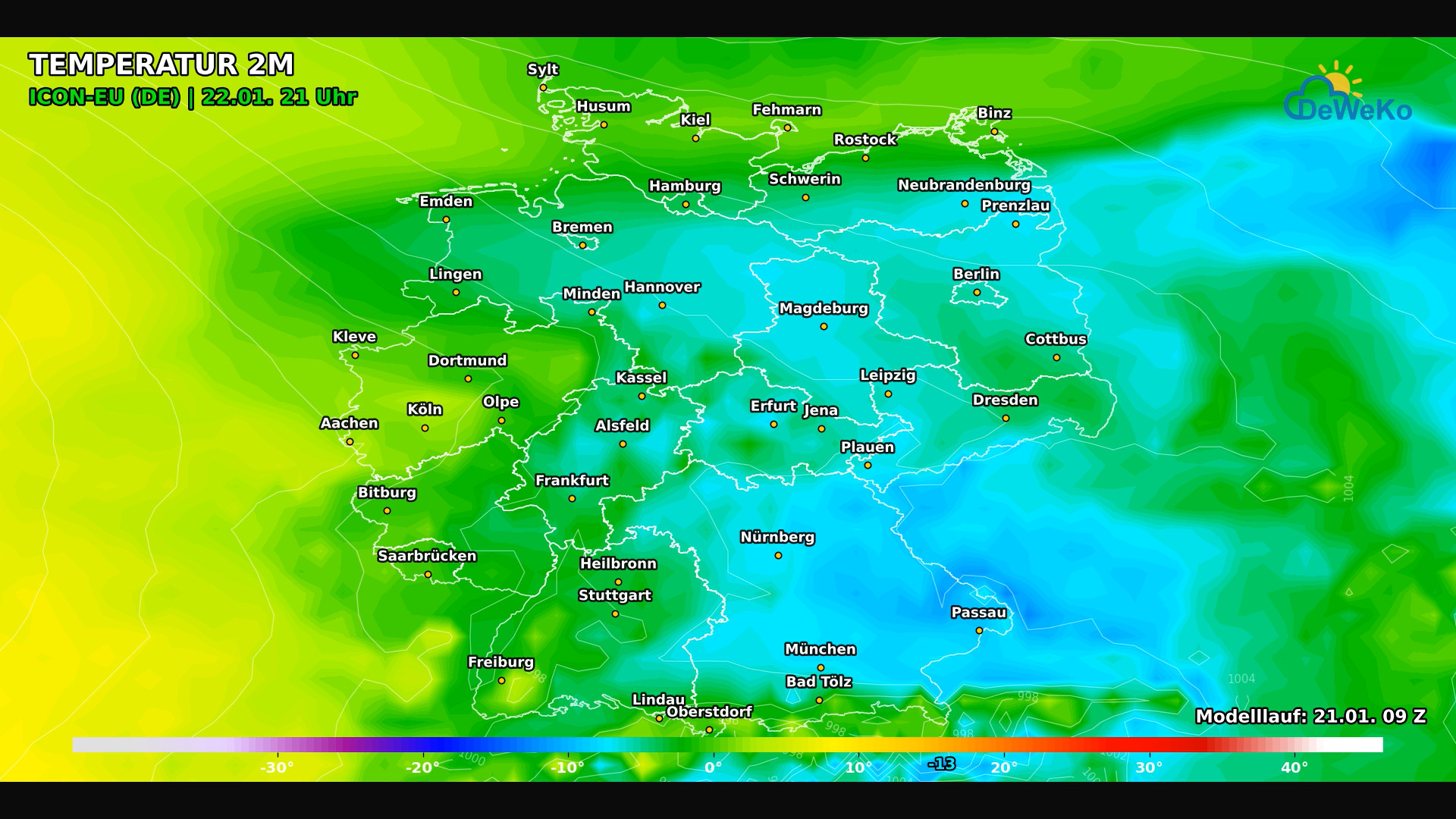DeWeKo_icon_eu_de_view_temp_F33_1769010429448-1 Das Wetter in Deutschland präsentiert sich zweigeteilt!