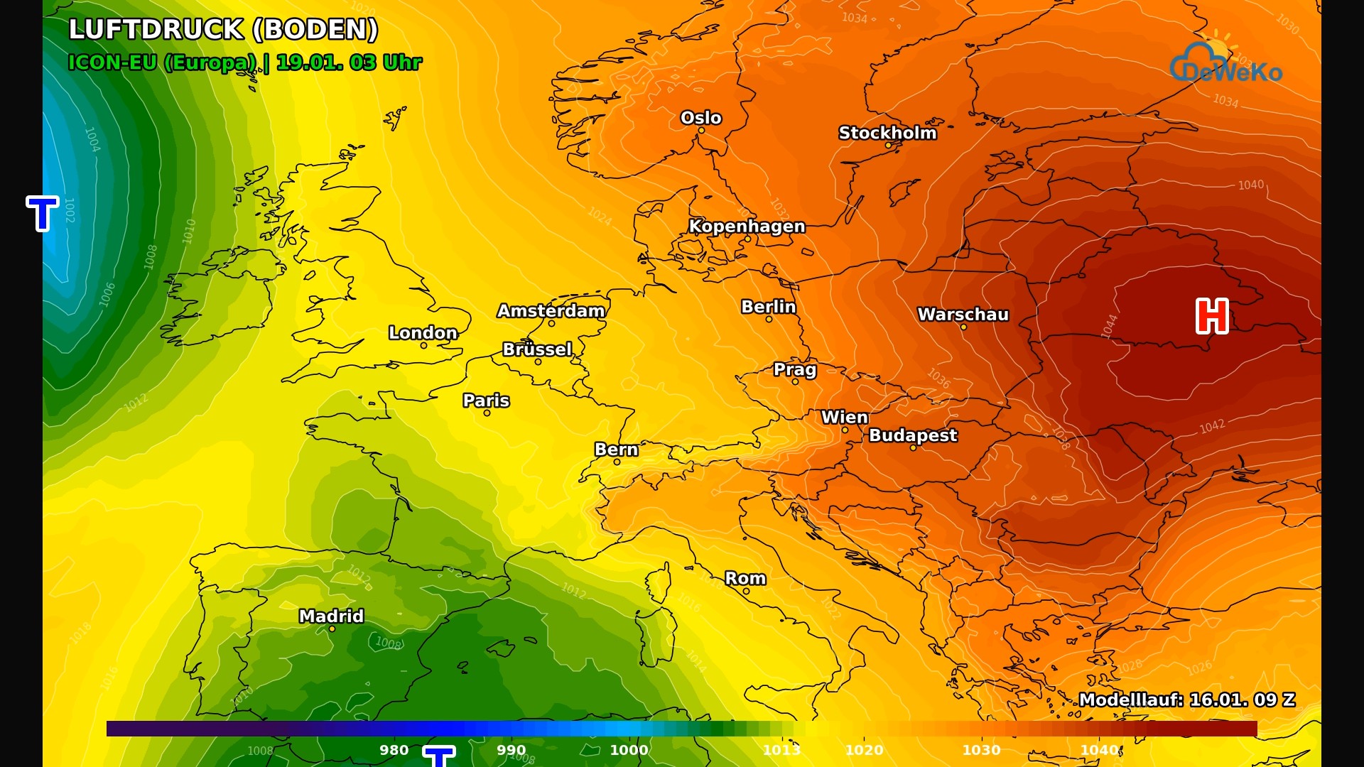 DeWeKo_icon_eu_europe_pressure_F63_1768575906904 Schleswig Holstein Wettertrend. So wird das Wetter im Norden.