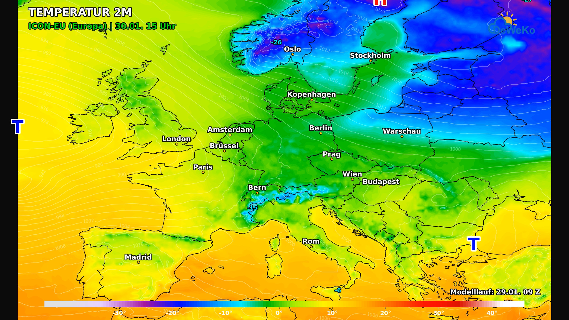 DeWeKo_icon_eu_europe_temp_F27_1769697671715-2 Kalte Festlandsluft vs. milde Meeresluft… der Winter gibt aber nicht auf!