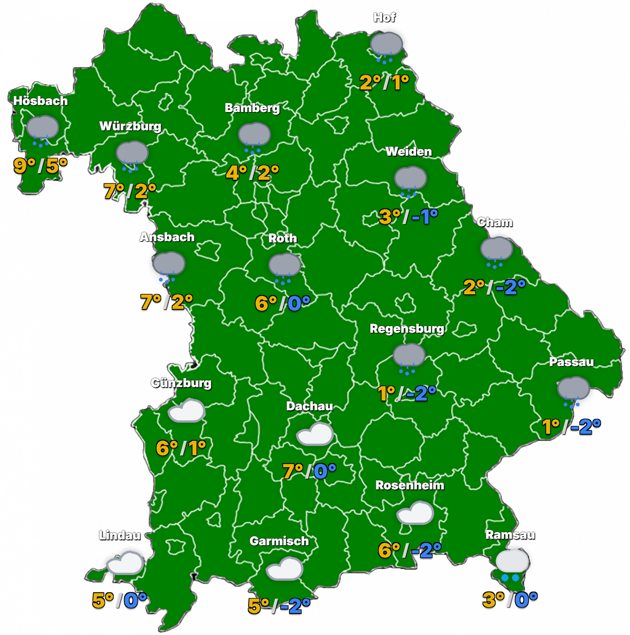 STUDIO-Bayern-2026-01-12-2006x2024 Das Bayernwetter für Dienstag, den 13.1.2026