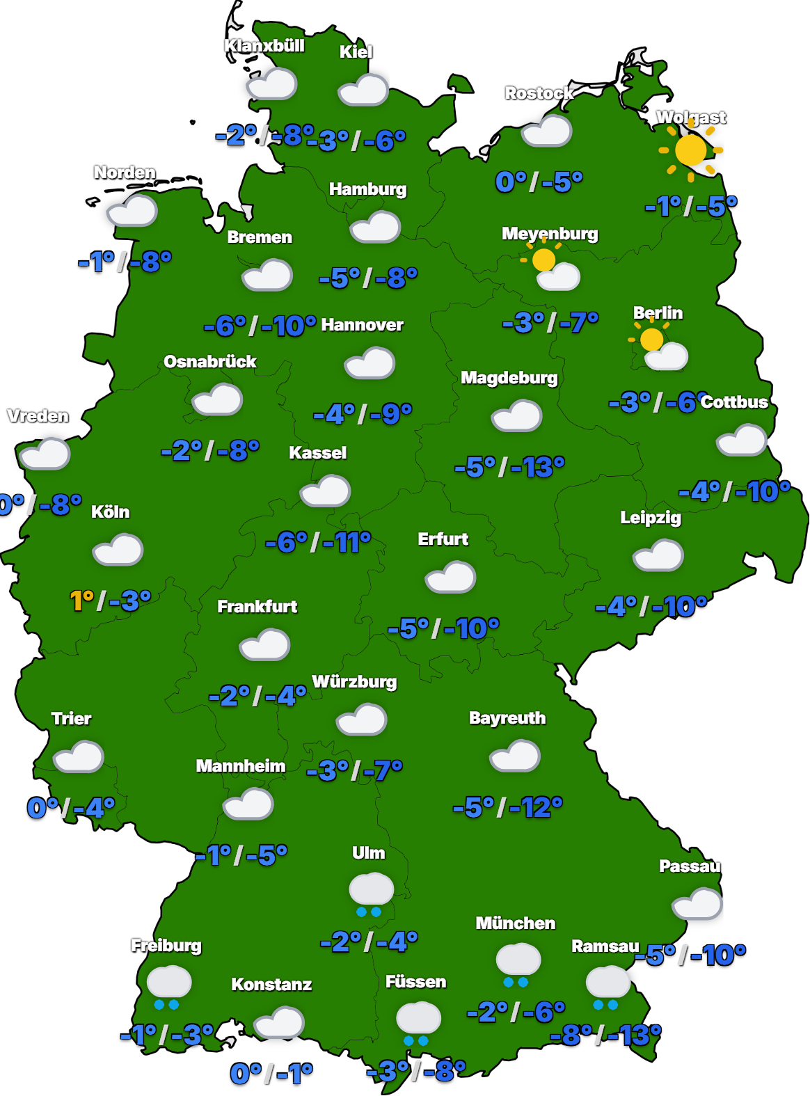 STUDIO-Deutschland-2026-01-10-1 Winterwochenende – Montag bringen neue Tiefs dann eine Milderung!