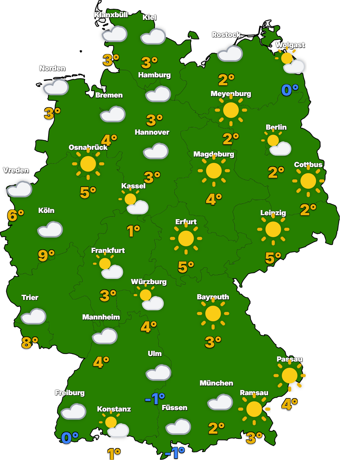 STUDIO-Deutschland-2026-01-17-1 Deutschlandwetter für das Wochenende: Neben Sonnenschein auch zunehmend Nebel und Hochnebel!