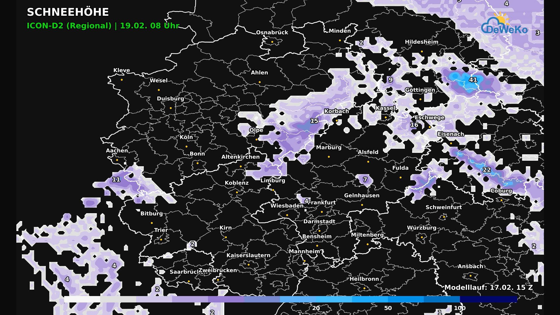 DeWeKo_icon_d2_sw_snow_F39_1771351794193 Neues zur Luftmassengrenze am Donnerstag 19.02.2026
