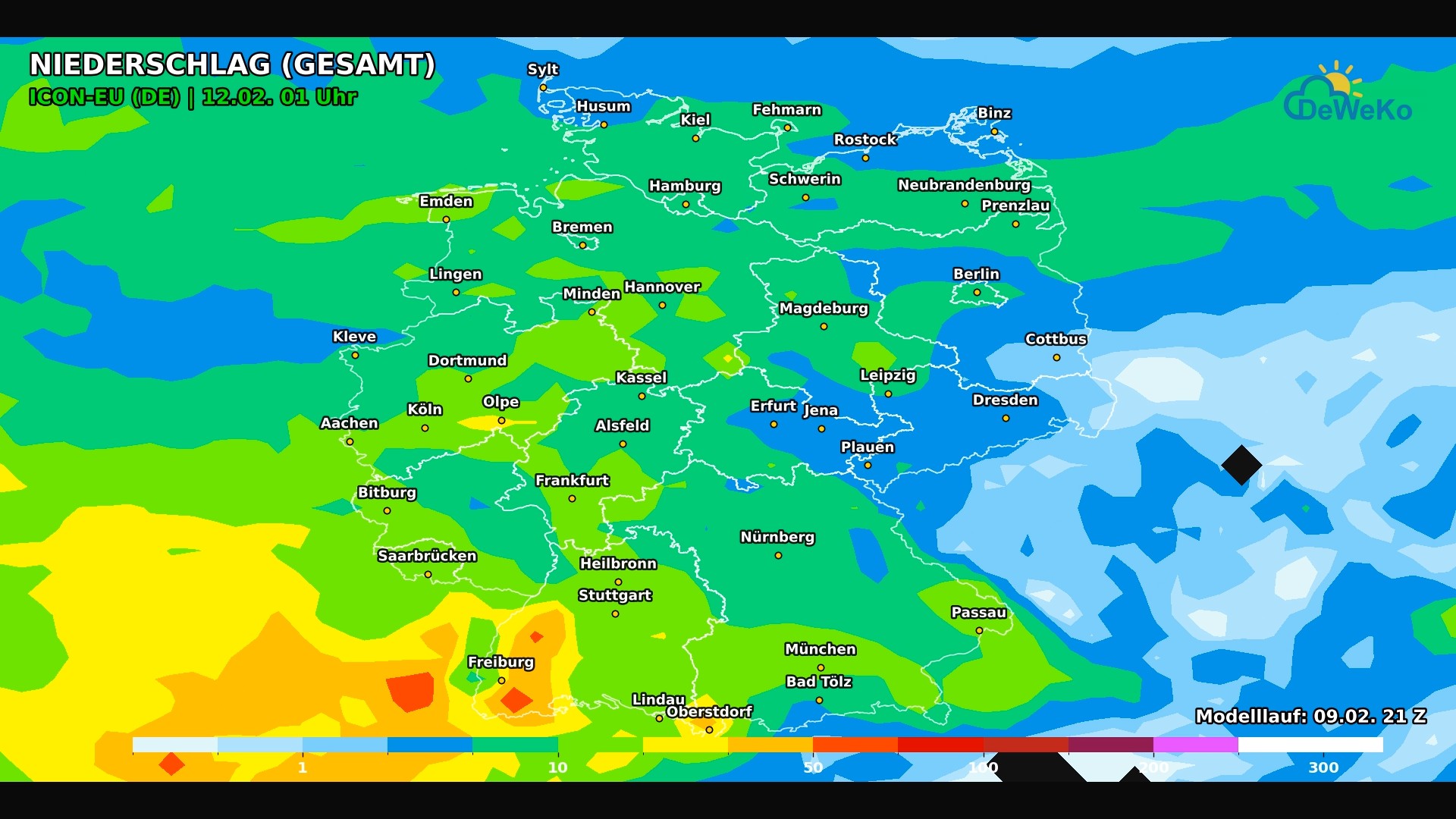 DeWeKo_icon_eu_de_view_rain_sum_F48_1770700113651 Deutschland im Einfluss atlantischer Tiefausläufer!