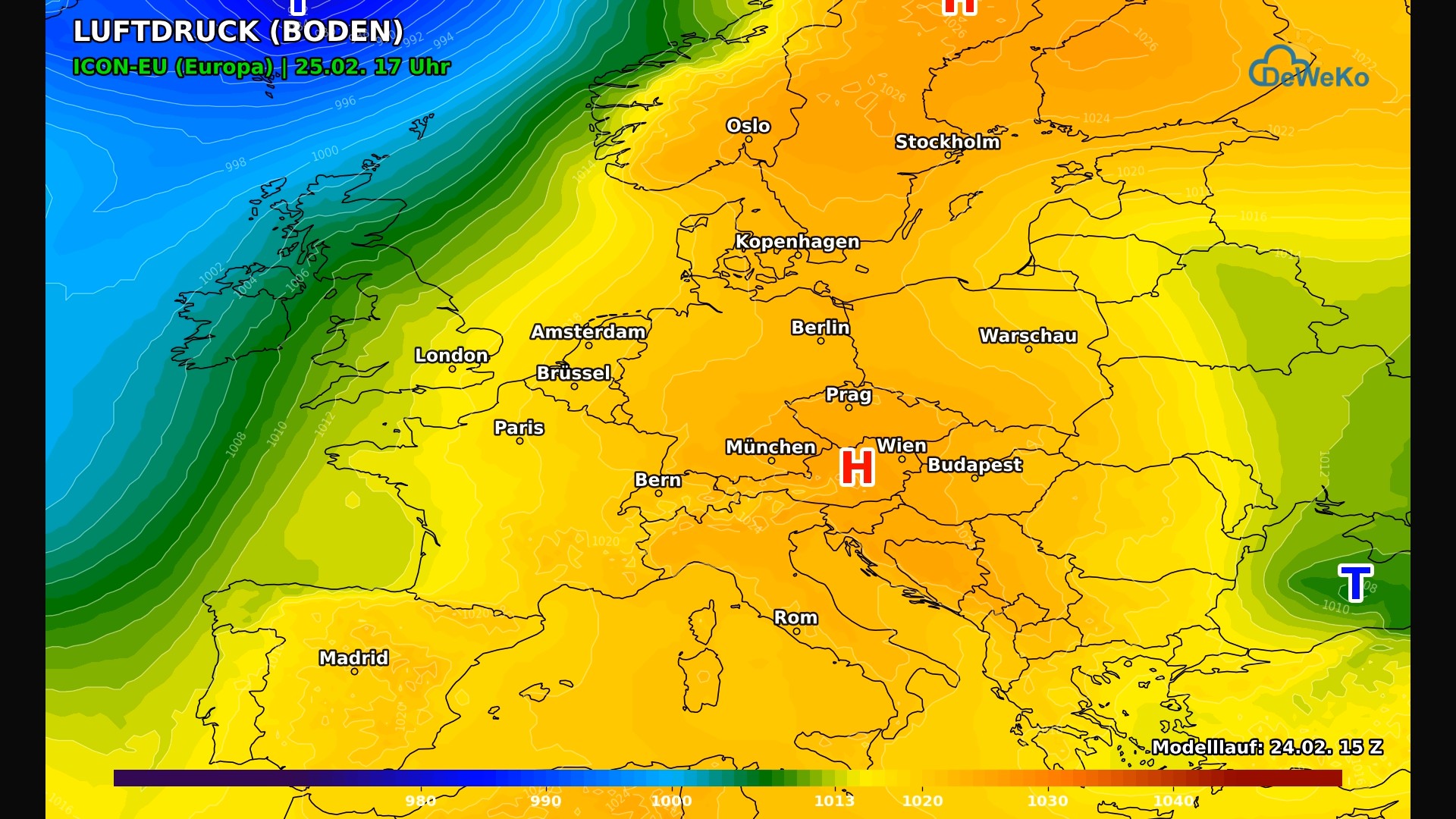 DeWeKo_icon_eu_europe_pressure_F24_1771989211482 Deutschland erlebt vorfrühlingshafte Tage!