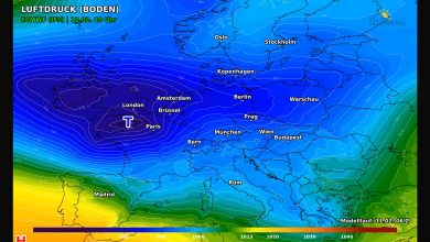 ECMWF Luftdruck Donnerstag