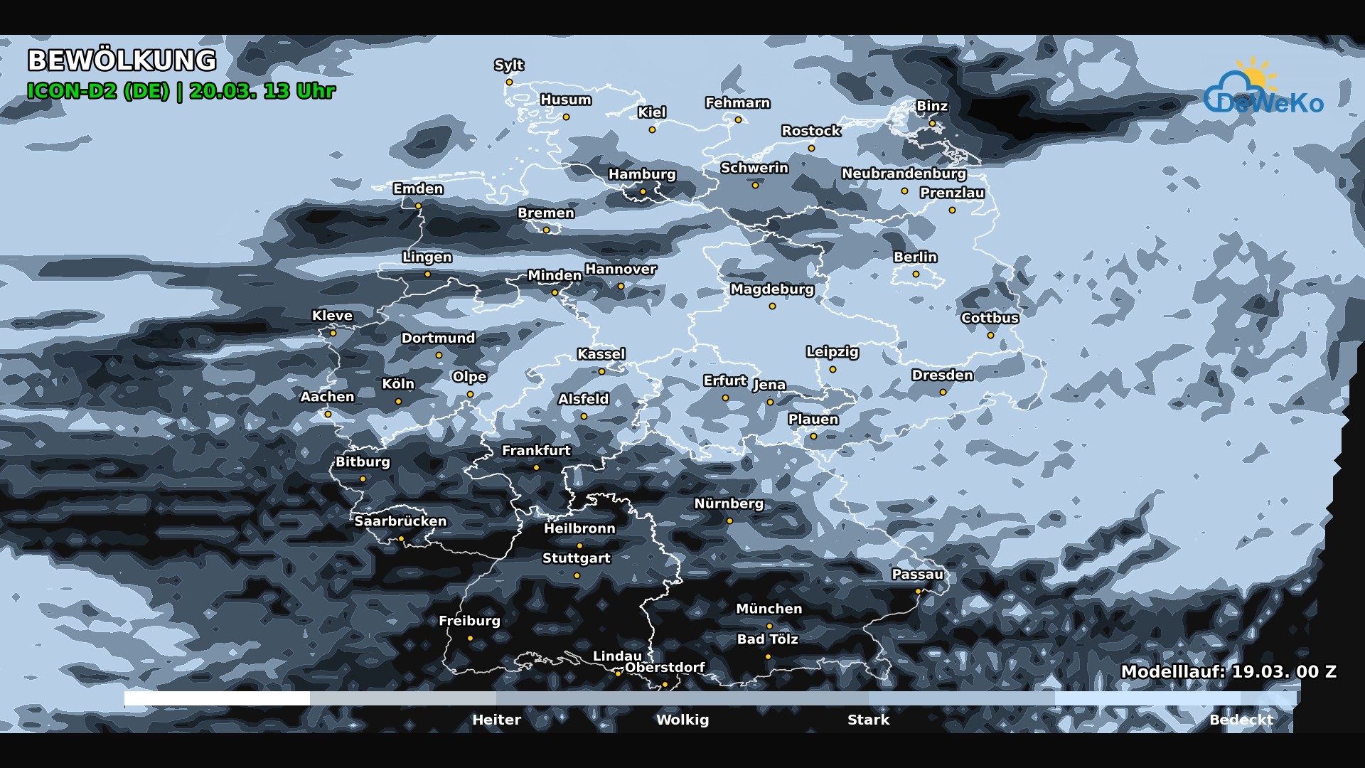 DeWeKo_icon_d2_de_api_clouds_F36_1773890681798-1 Frühlingshoch bringt zunächst noch sonniges und mildes Wetter.