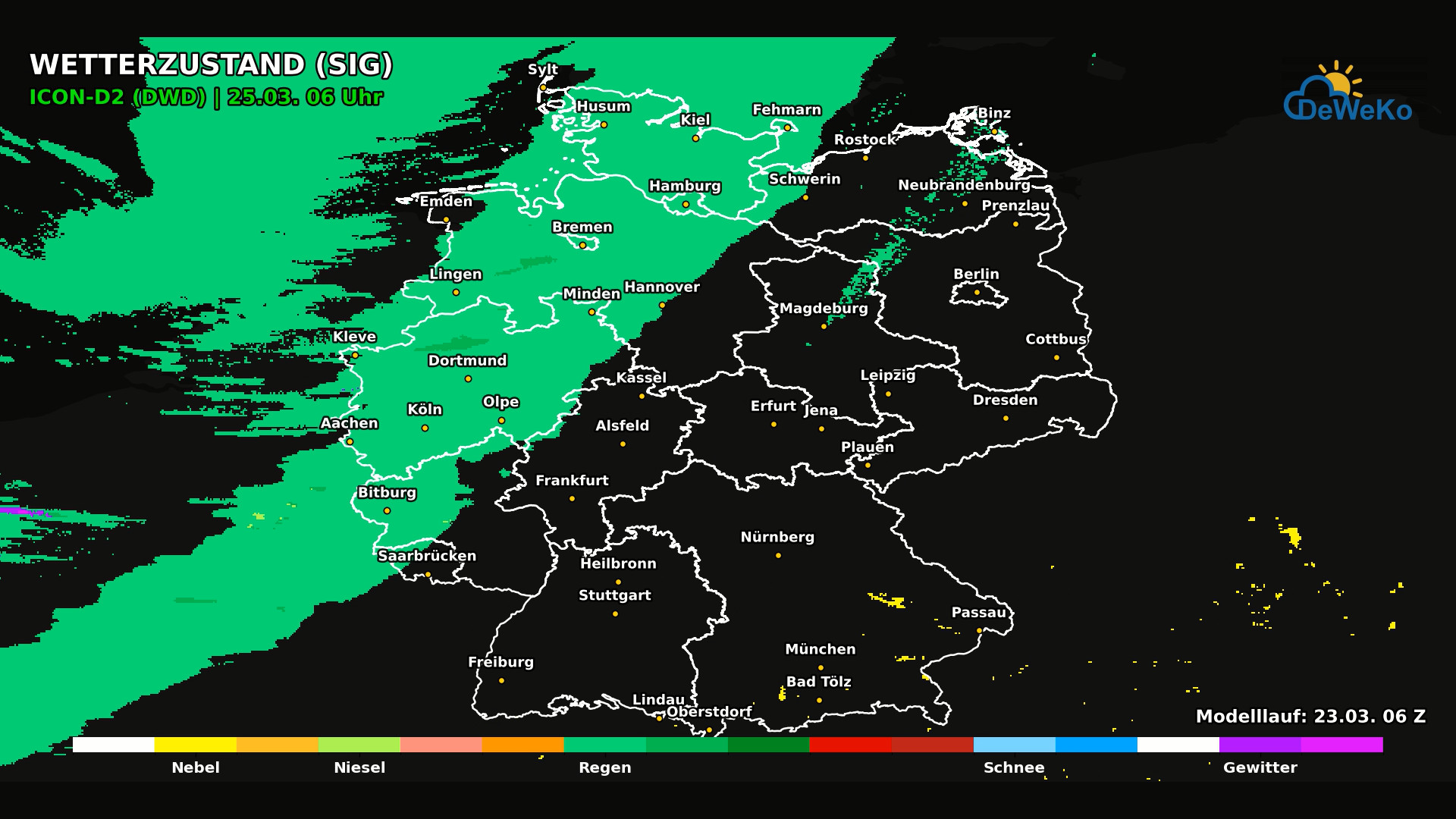DeWeKo_icon_d2_de_api_weather_code_F47_1774260091355 Kaltufteinbruch am Mittwoch mit Schnee und Graupelgewitter, dazu Viel Wind