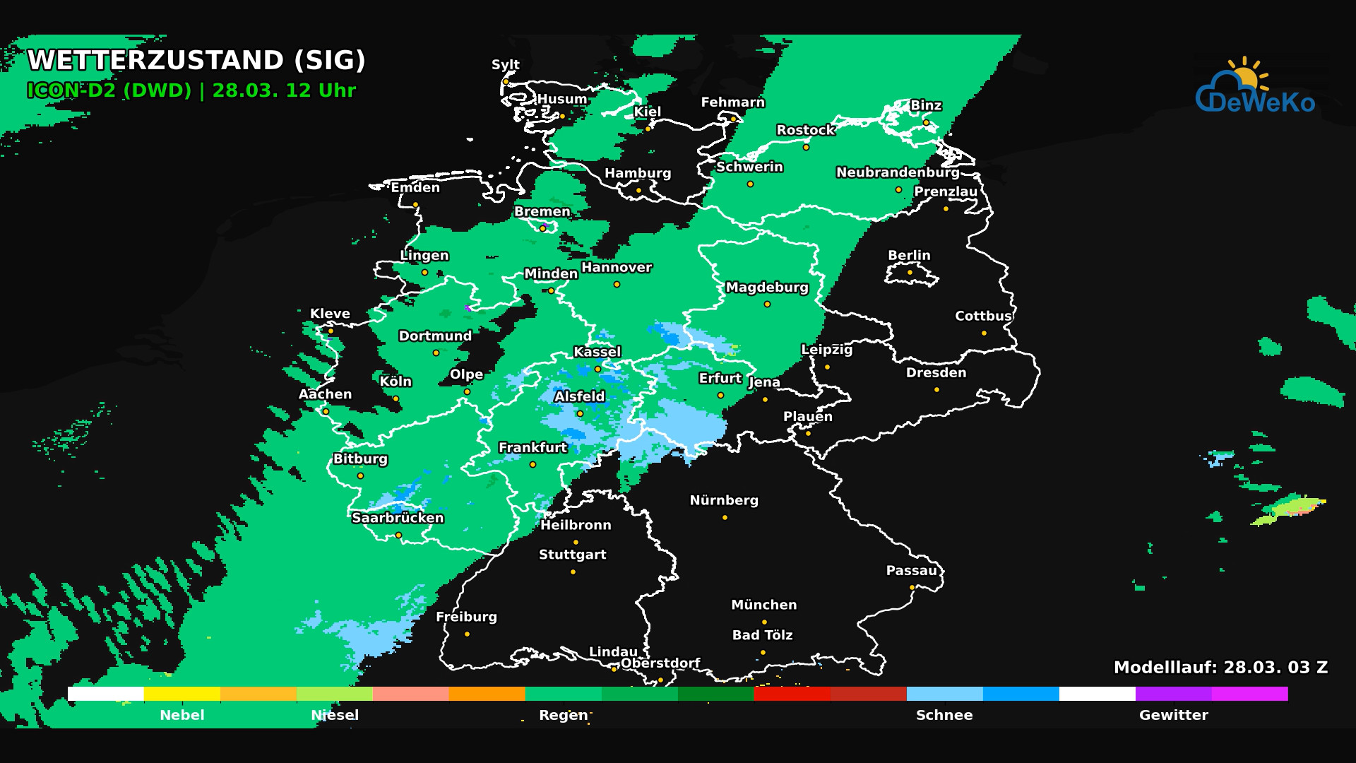 DeWeKo_icon_d2_de_api_weather_code_F8_1774679049206-1 Kaltfront mit Niederschlägen zieht südostwärts über Deutschland hinweg!