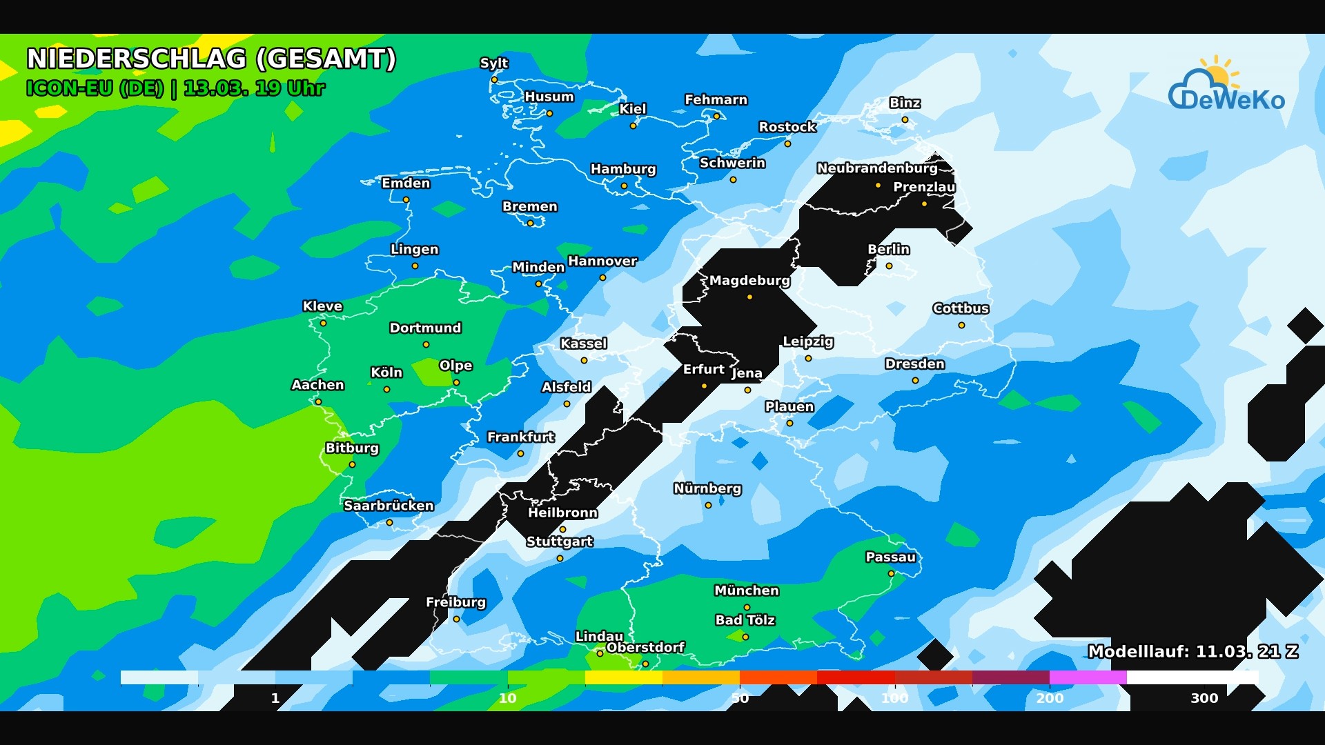 DeWeKo_icon_eu_de_view_rain_sum_F42_1773288678356 Atlantische Störungen bringen wechselhaftes Wetter nach Deutschland!