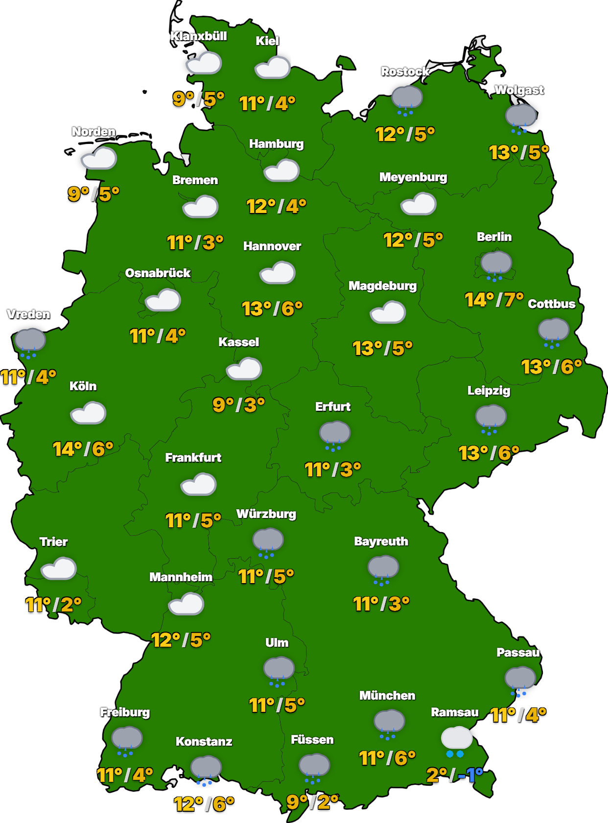 STUDIO-Deutschland-2026-03-12 Atlantische Störungen bringen wechselhaftes Wetter nach Deutschland!