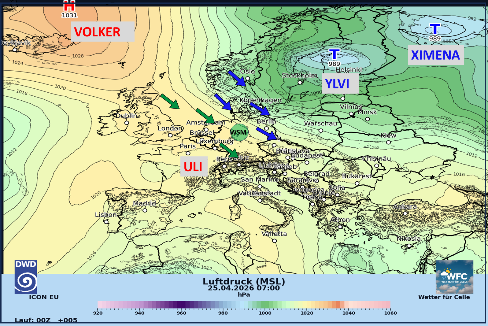 00Maske-Boden-DWD Windiger Norden – nur kurze Schwächephase von Hoch ULI – weiter kein Regen in Sicht!
