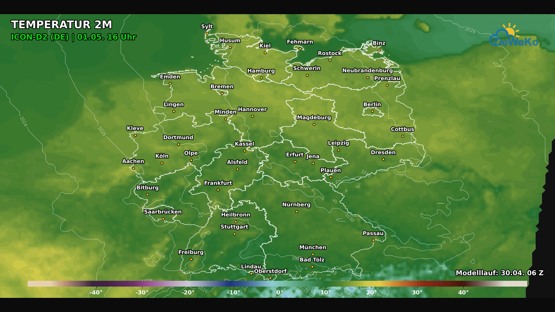 DeWeKo_icon_d2_de_api_temp_F32_1777546678502 Donnerstag, wir schauen auf das Wetter zum langen Wochenende!
