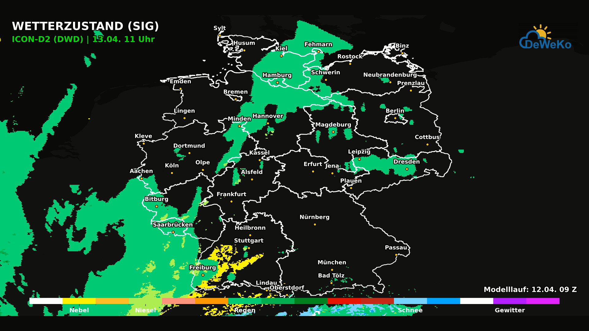 ICON-Weather-11 Völlig verdreht,der Wochenbeginn ist Komplex