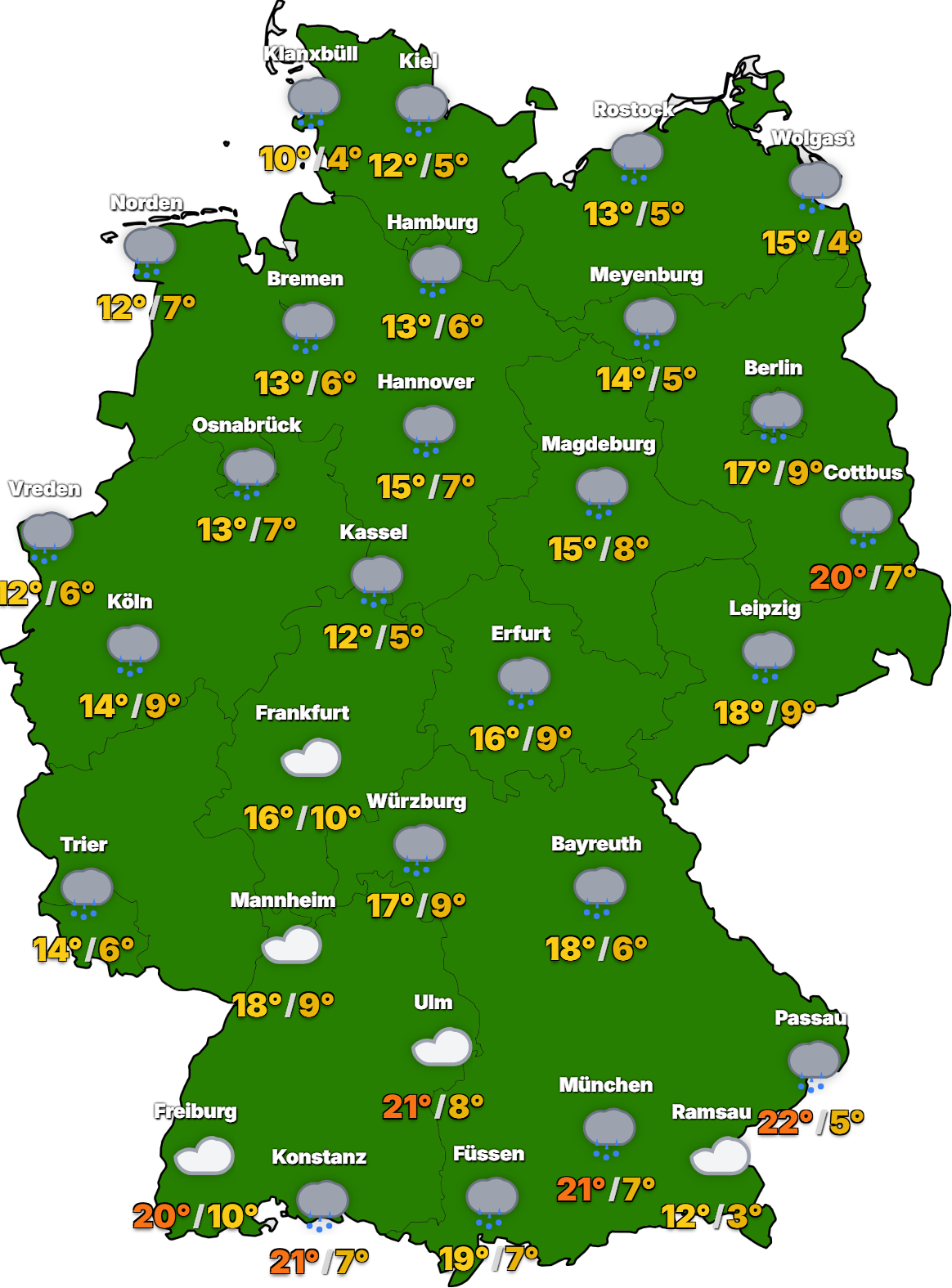 STUDIO-Deutschland-2026-04-04 Wo bleibt es zu den Osterfeuern heute und morgen trocken? Ostereiersuche im Regen?