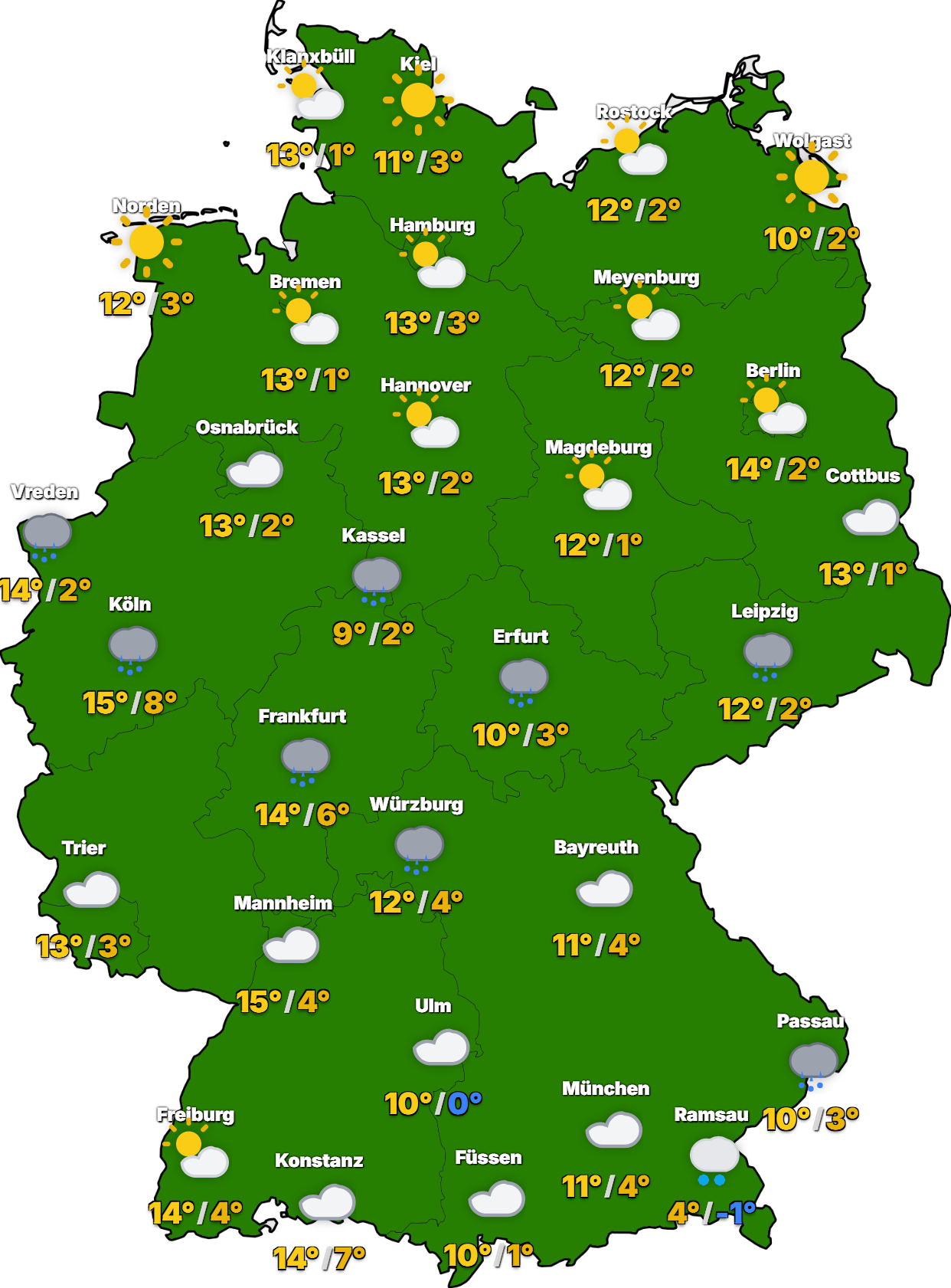 STUDIO-Deutschland-2026-04-21 Nordmeerhoch ULI bringt sonnige Tage mit nächtlicher Bodenfrostgefahr!