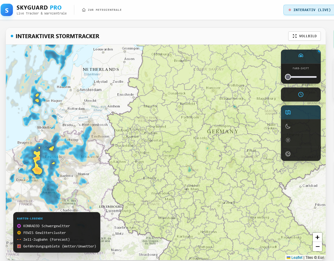 Screenshot-2026-04-18-at-08-31-05-SKYGUARD-PRO-Live-Stormtracker-DWD-Wetterradar-Deutschland Kaltfront dämpft den Frühling , Wetterumschwung vollzieht sich