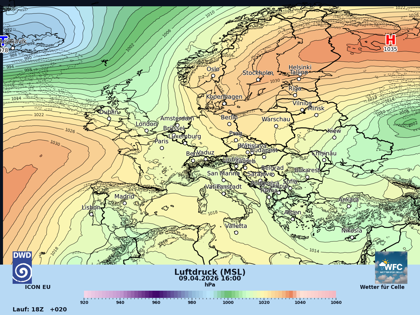 maps Das ruhige und sonnige Frühlingswetter verabschiedet sich aus Deutschland!