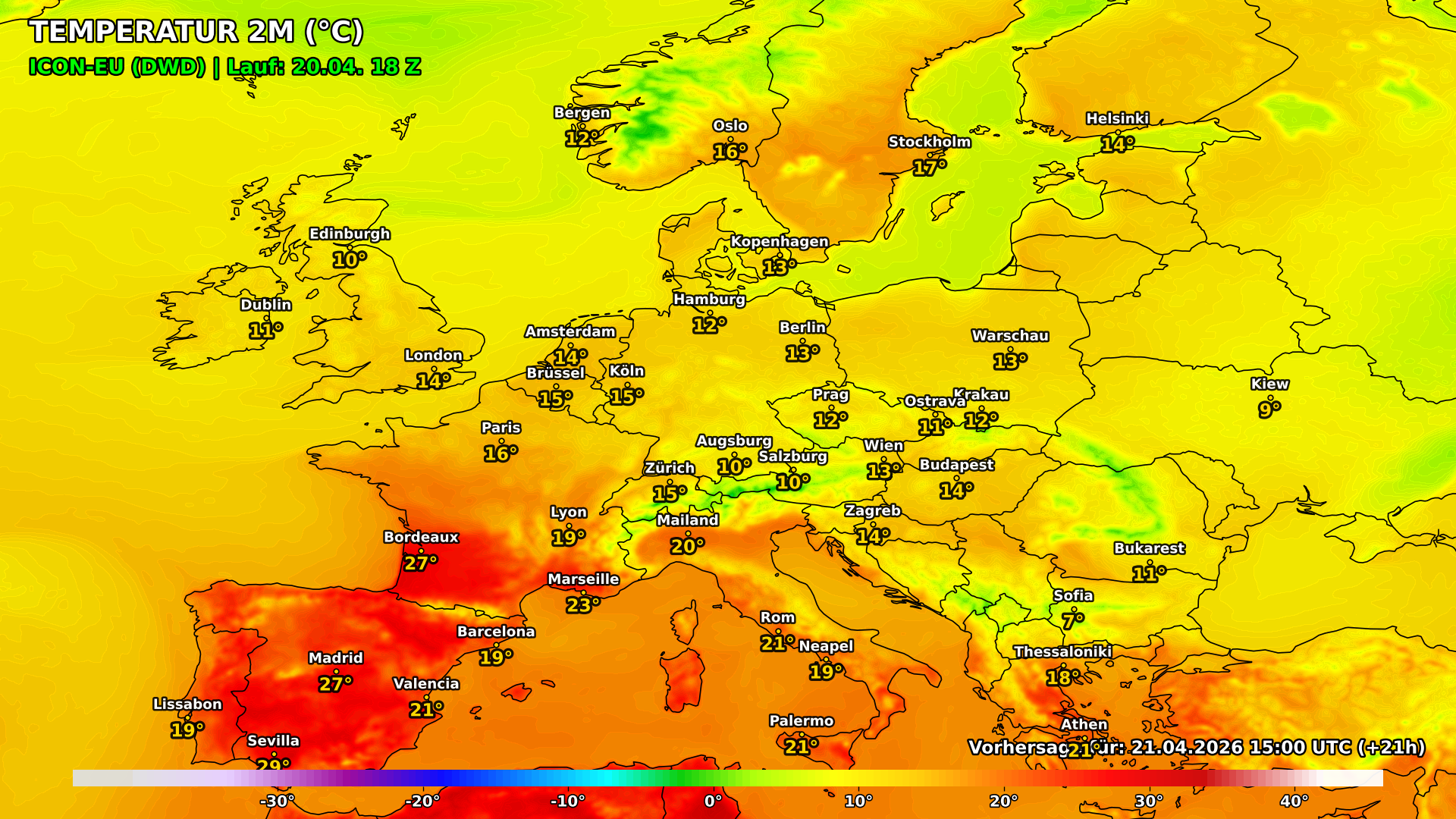 t2m_2026-04-21_1500_21h Nordmeerhoch ULI bringt sonnige Tage mit nächtlicher Bodenfrostgefahr!
