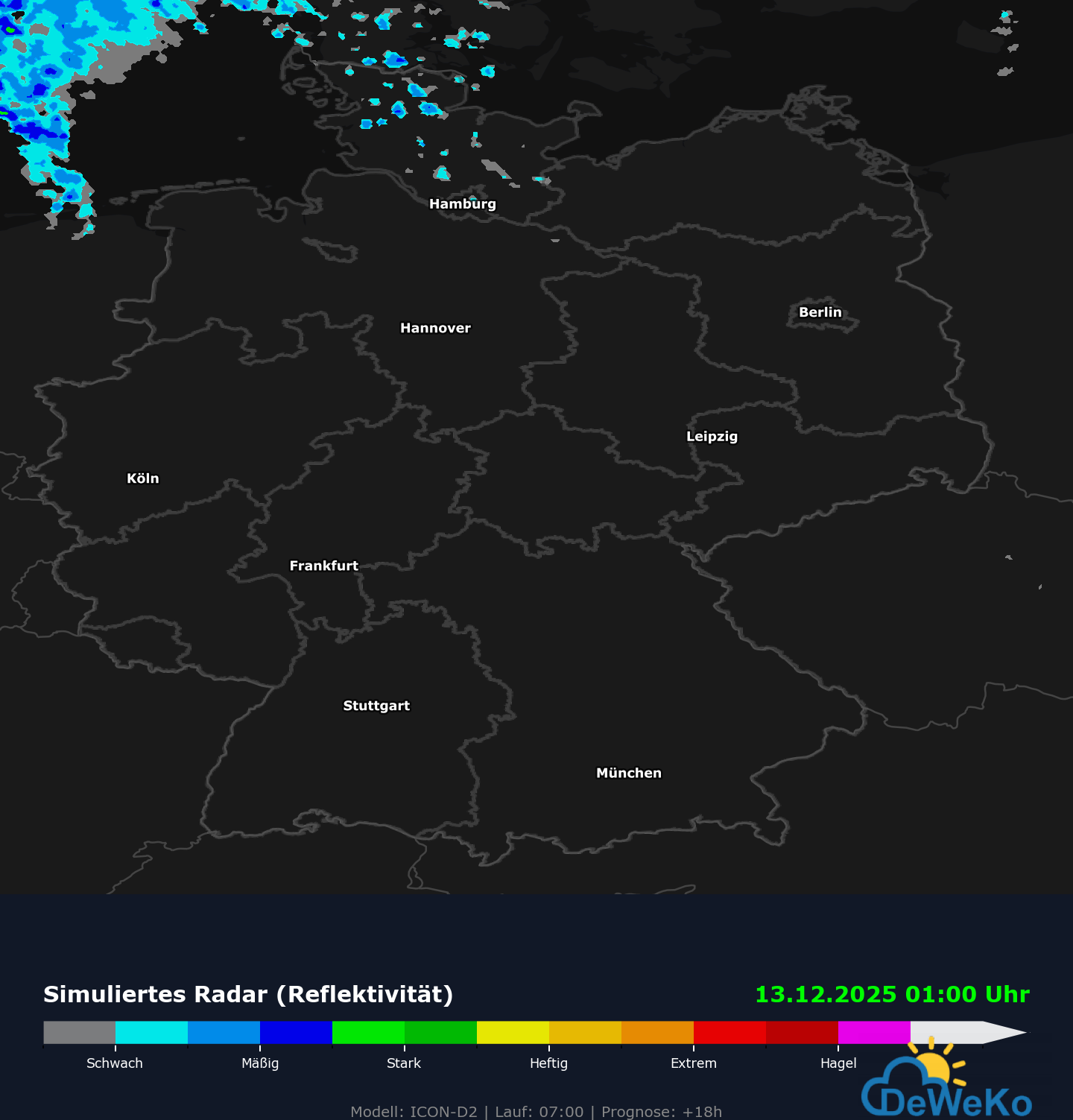 sim_radar_2025121206_step018 HD Wettermodell Icon D2
