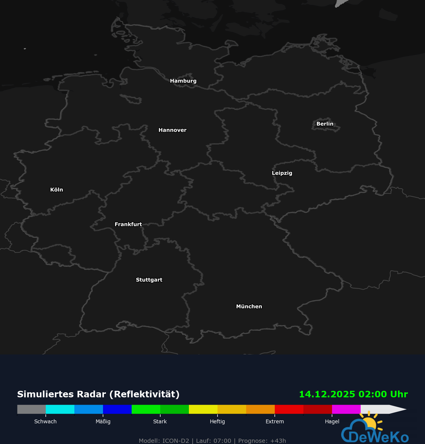sim_radar_2025121206_step043 HD Wettermodell Icon D2