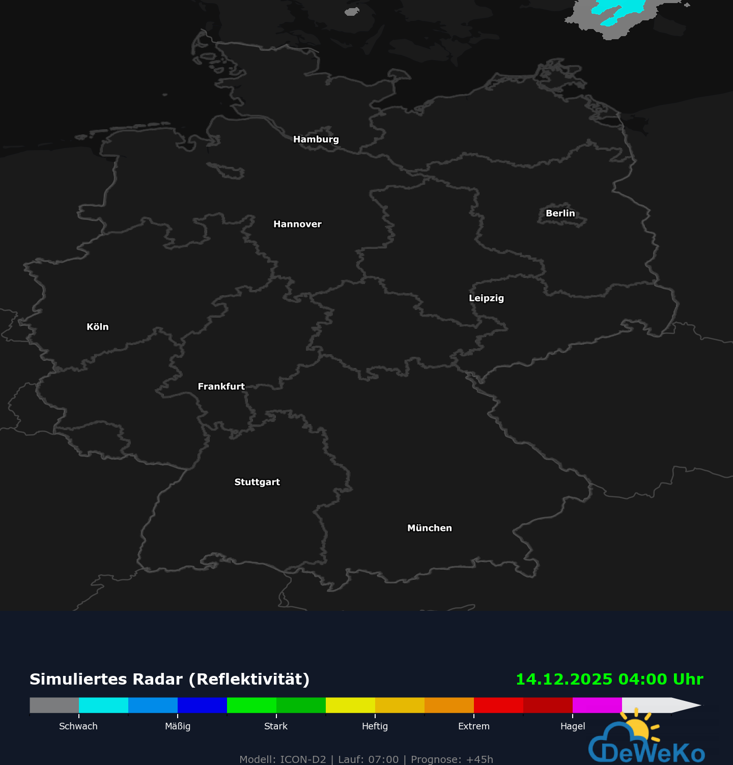 sim_radar_2025121206_step045 HD Wettermodell Icon D2