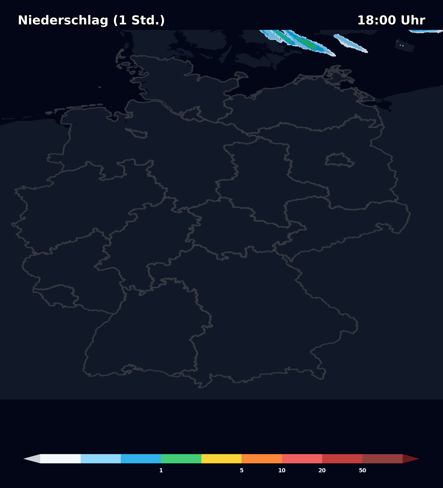 rain_1h_006 HD Wettermodell Icon D2