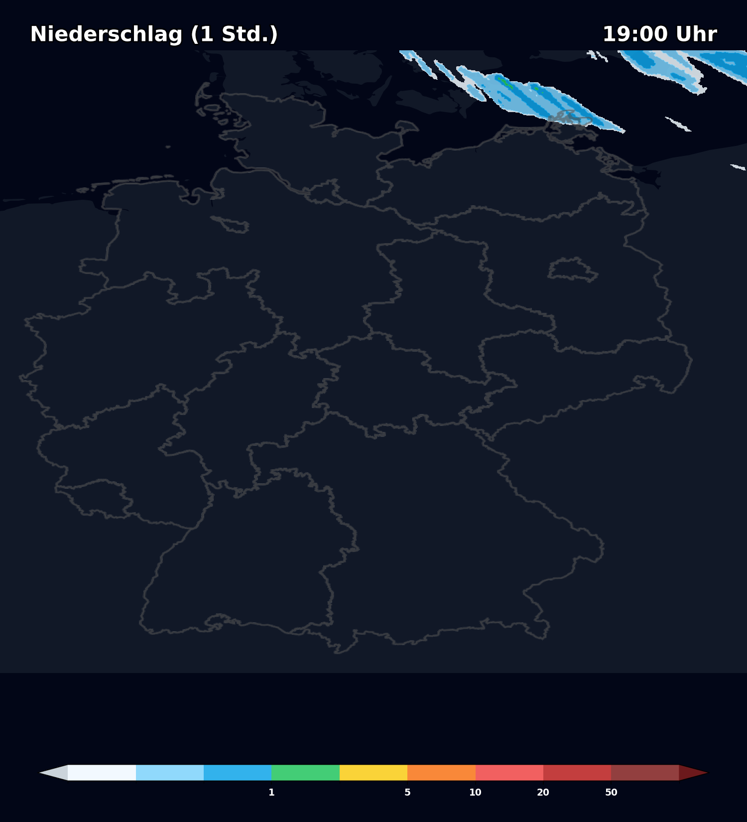 rain_1h_007 HD Wettermodell Icon D2
