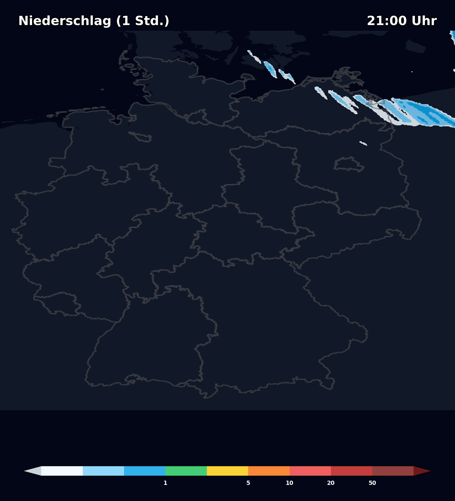 rain_1h_009 HD Wettermodell Icon D2